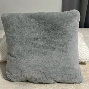 Soft Square Grey Decorative Pillow